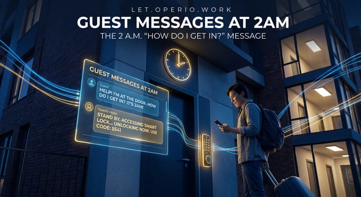 The 2 a.m. "how do I get in?" message