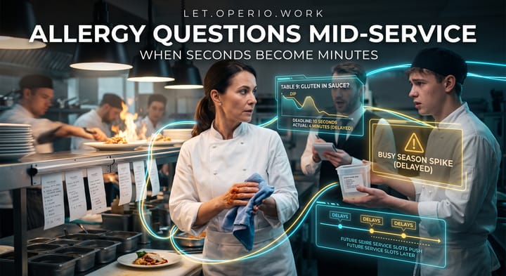 "Is there gluten in the sauce?" — and you're mid-service